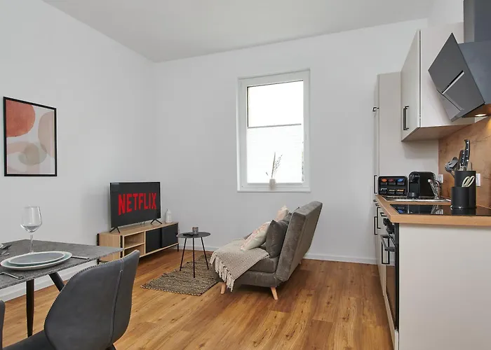 Lejlighedshotel Homeme Netflix, Parkplatz, Kueche, Zentral Bad Oeynhausen